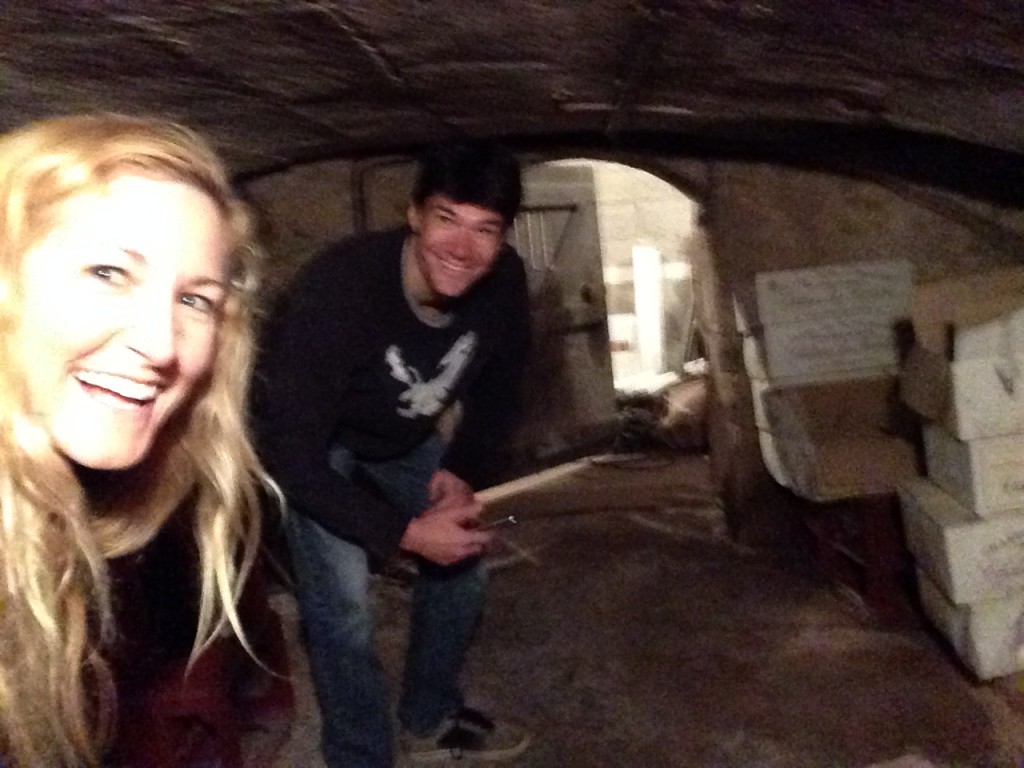 Checking out the legit cave in their historic home. #champagne #wine #delish #awesome