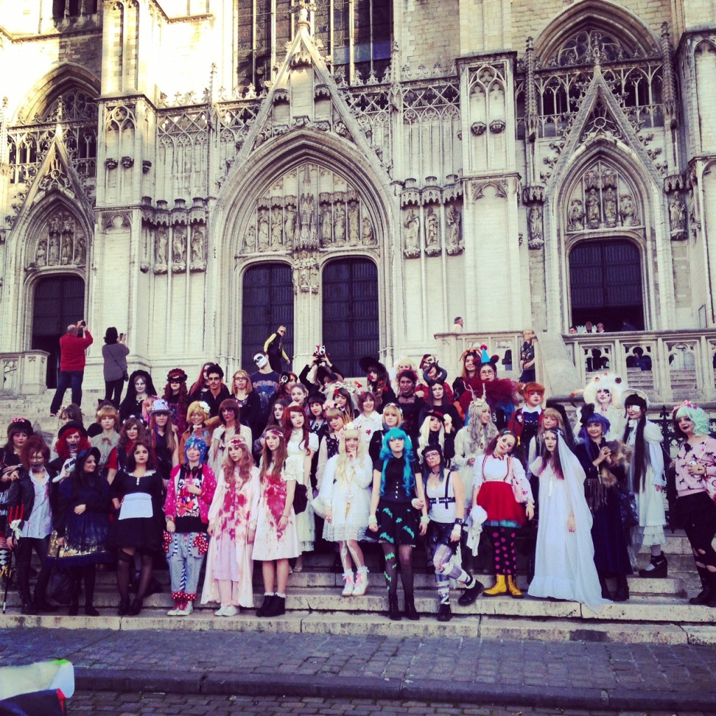 I was just chillin' at St. Micheal's and this crew rocks up for a photo shoot. #Halloween #awesome #lovedit