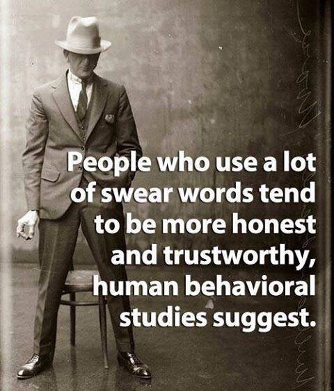 Just FYI. So if you're sometimes a swearer like me (not in ALL scenarios, of course, I mean, I can reel that shit in when I choose to).. so if you're a swearer like me, know it actually points to more of your awesomeness. And not that you need to swear to be trustworthy, just if you do, shit.. it's ok. Carolyn and I have always said, "Swearing is a barometer of our happiness." Totally f*cking true. And Brian and I listened to Team America, F*ck Yeah! driving the whole French countryside too. Boom, the blog tie in right there. F*ck yeah.