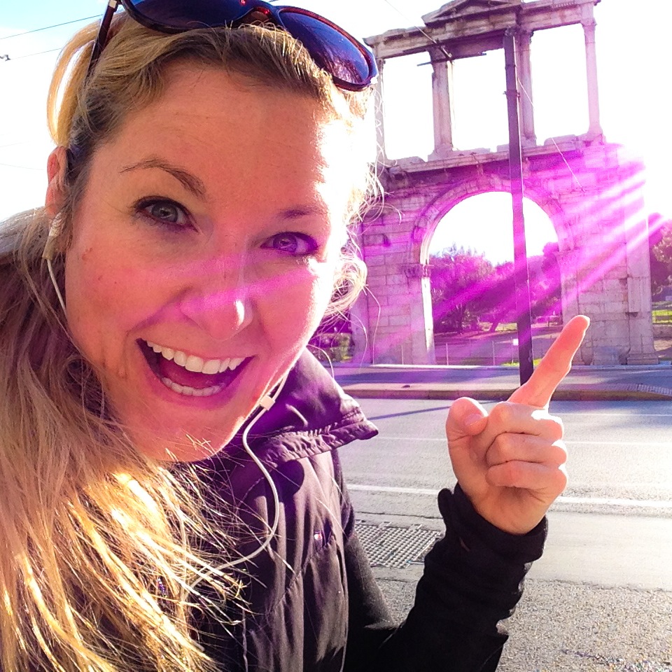 History selfie on morning run with legit crazy light!!!