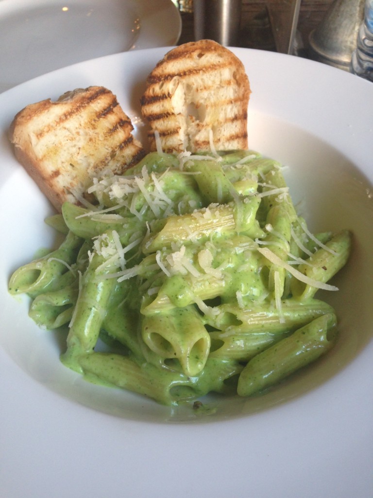 The next day I got recommendations from the hotel staff and actually ventured out.. I ate at one of the restaurants they said was good... I thought the irony was too perfect... had to get the pesto.