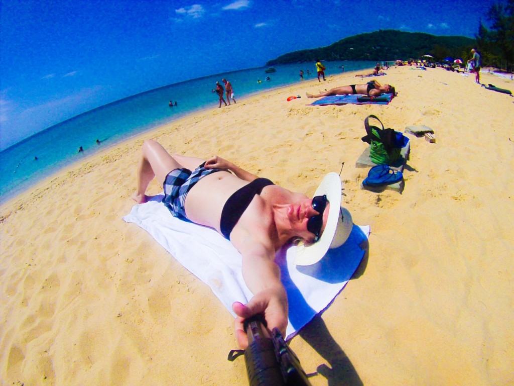 Ok, I did spend sometime at the beach with my selfie stick. #SelfieStickChronicles